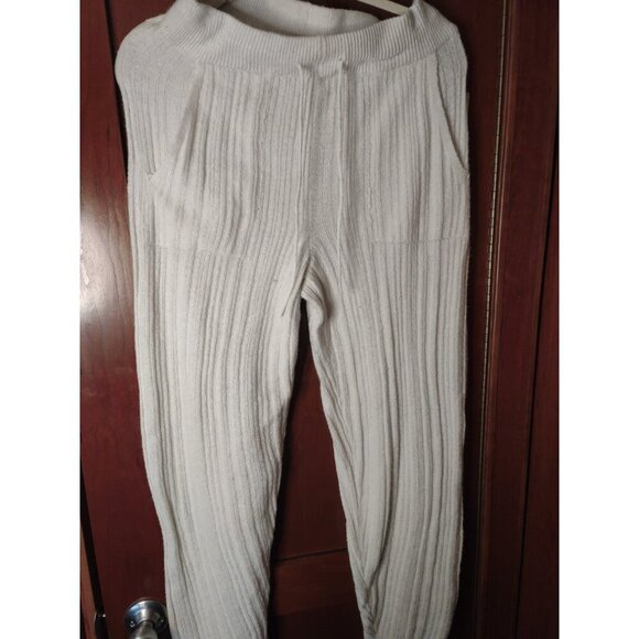 Tranquil & Tru Lounge Pants Size M White Drawstring - Picture 1 of 4